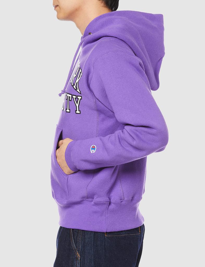 Champion Reverse Hooded Made in Size S Weave® Sweatshirt, USA, C5-U107, Men's, Violet,