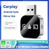 3In1 Wireless Carplay Smart Mirror Link Carplay Android Auto USB Dongle Adapter Wired Carplay to Wir