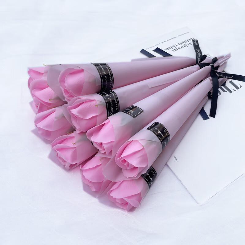 Rose Scented Soap Flowers (10-Pack)