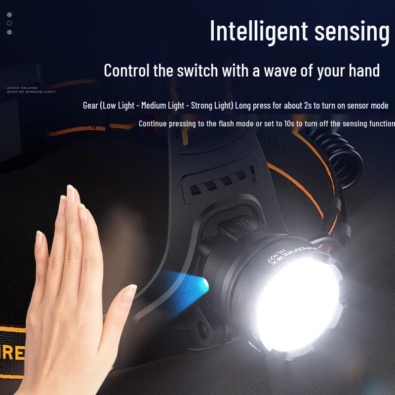 SupFire HL107 Rechargeable Induction Headlamp