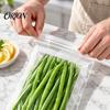 Large Capacity Food Bags Reusable Fresh-keeping Bags, Extra Long Sealable Storage Double Silicone for Meal Prep Layer Leakproof Seal Plastic