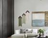 Nordic Style Wooden Cloud Tapestry with Cotton Rope and Tassels - DIY Kit
