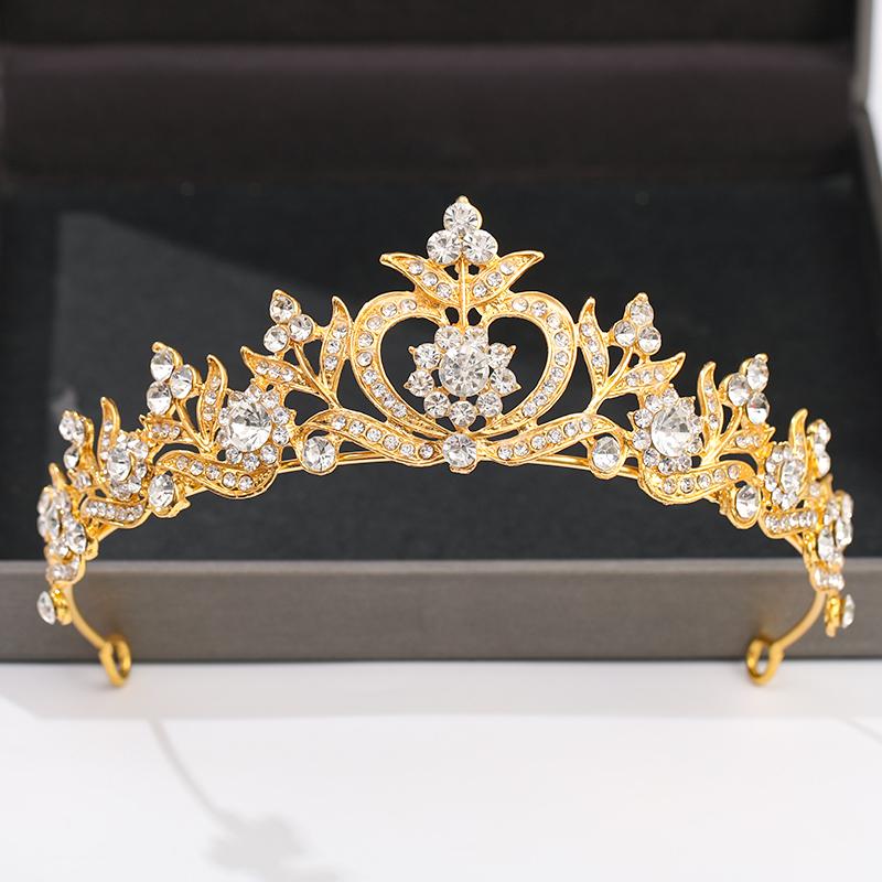 Silver Color Crown and Tiara Hair Accessories for Women Wedding Accessories Crown for Bridal Crystal Rhinestone Diadema Tiara