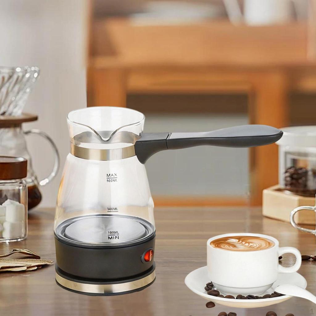 Elektryczny Turek do Kawy Maszynka Przeciw Poparzeniom Wielofunkcyjny Odpinany Uchwyt Czajnik