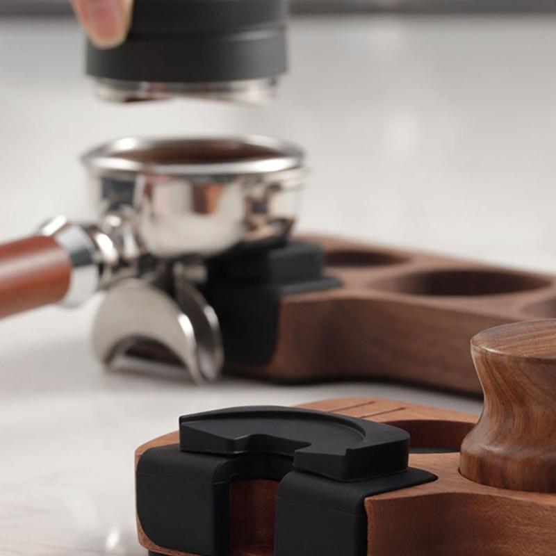 Drewniana Stacja Ubijaka Akcesoria do Kawy Uchwyt na Narzędzia do Kawy Drewniana Stacja Ubijaka Materiał Drewniany Prezent dla Miłośników Kawy