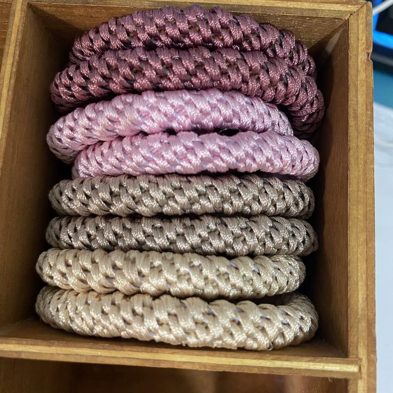 8 szt./partia damskie modne kolorowe gumki do włosów na Bransoletkę dziewczęce elastyczna gumka do włosów knekki sznurek do włosów knekki haar elastiek