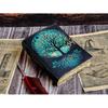 Diario de cuero Árbol de la Vida - Cuadernos de cuero genuino para mujeres - Hermoso diario para libro de bocetos Libro de viaje Libro en blanco de hechizos