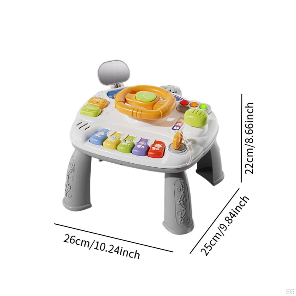 2 In 1 Musical Toy Activity Table Center, Preschool Sensory Toys for Kids Ages 3-6