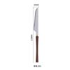 304 stainless steel wooden handle small waist bright chicken wing wood knife, fork and spoon western tableware steak knife and fork four-piece set