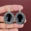 Black Onyx Earrings Genuine Gemstone Jewelry Antique Earring 925 Sterling Silver Earring Handmade Earrings Silver Jewelry Anniversary Gifts