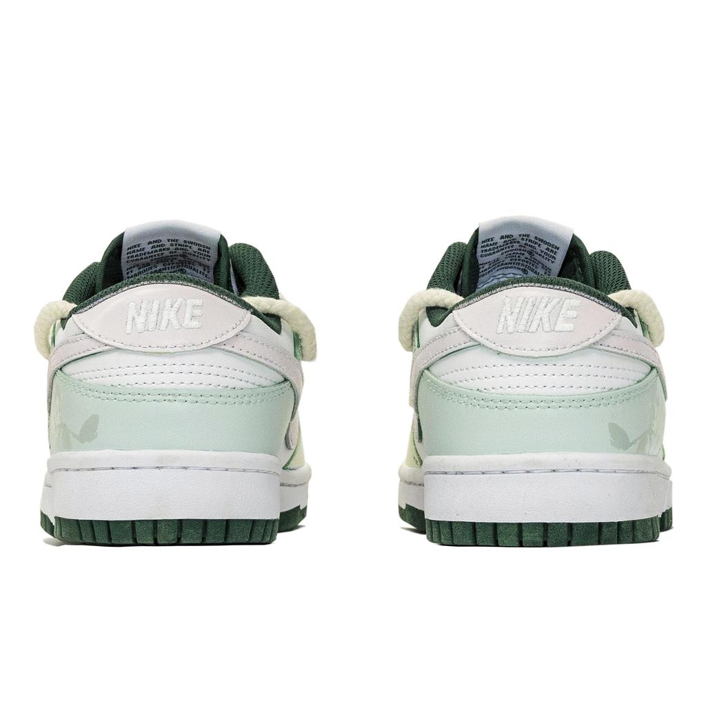 Nike Chaussures de Skateboard Dunk Résistantes à l'Abrasion Basse Unisexes Rose Vert DD1391-101(Équipe1235-)
