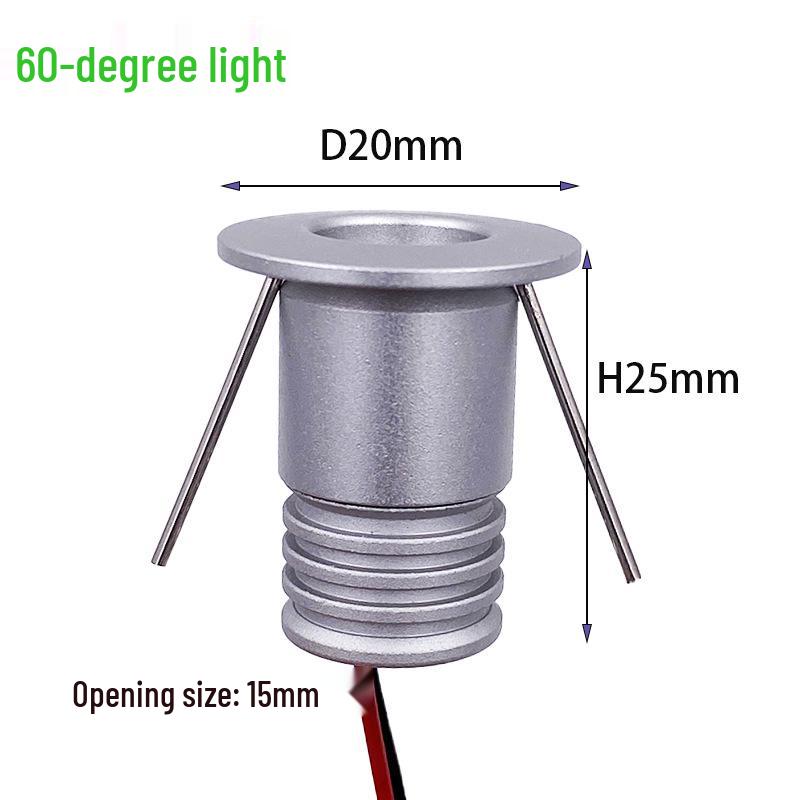 1W Mini LED Spotlight, 12V, Starry Sky Display Light for Jewelry Cases