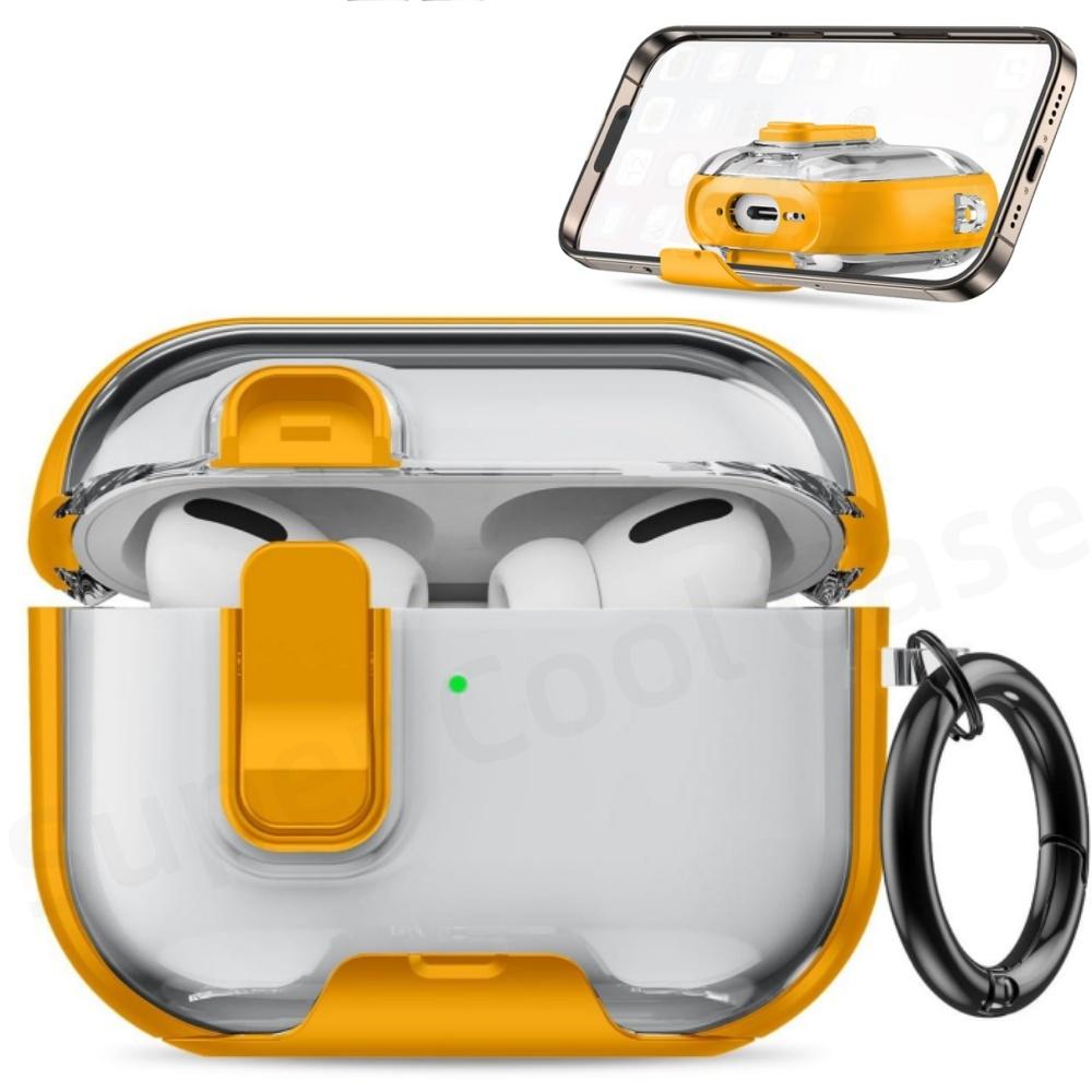 For AirPods Pro 3 Case 2025 with Phone Stand&Cleaner Kit Protective Cover for AirPods Pro 3 with Keychain for Airpods Pro 3 Case