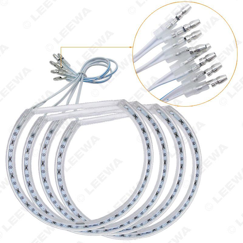 Compatible BMW E36/E38/E39/E46 (99-04) with Lens SMD Cover Angel Eye Halo