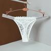 Sexy Lingerie Undies Mid Waist Sexy Solid Color Lace Thong Peach Panties Thong Panties Woman'S Underwear