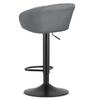 EAST Stool - Gray Velvet / Black Base X 2
