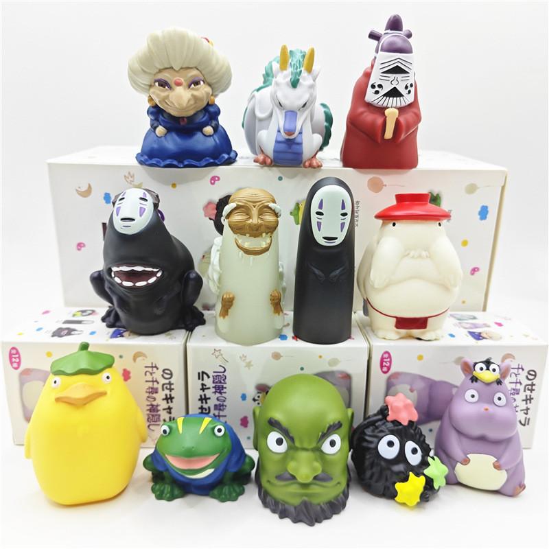 Spirited No Away Face Man Anime Character Figure Abs Collectible Finger Set Toy