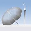 Creative Gradient Transparent Rain Umbrella with Curved Handle Automatic Open 8Rib Large Canopy Rain Shelter Gear