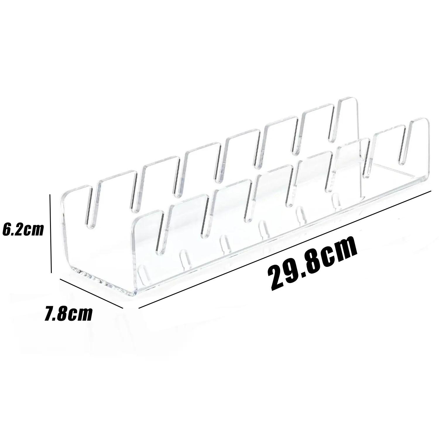 

7-Slots Caps Holder Baseball Cap Display Rack Clear Acrylic Hat Holder Home Closet Organization Cap Storage Rack Store Decoratio