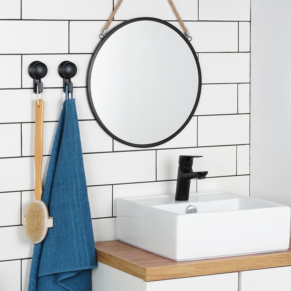 2x Suction Cup Towel Rack Hook for Kitchen or Bathroom