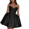 2026 European and American New Waist Dress Short Skirt Sexy Temperament A Swing One-word Shoulder Tube Top Dress Dress Women