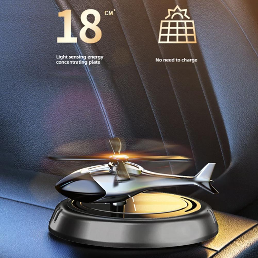 Car Air Freshener Solar Propeller Fighter Aromatherapy Car Interior Decoration Accessories Car Rotating Aromatherapy Perfume