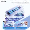 Azeada HD Tempered Glass Anti-Peep Screen Protector for iPhone 15/iPhone 16 Pro - Dust-Free, Instant Application