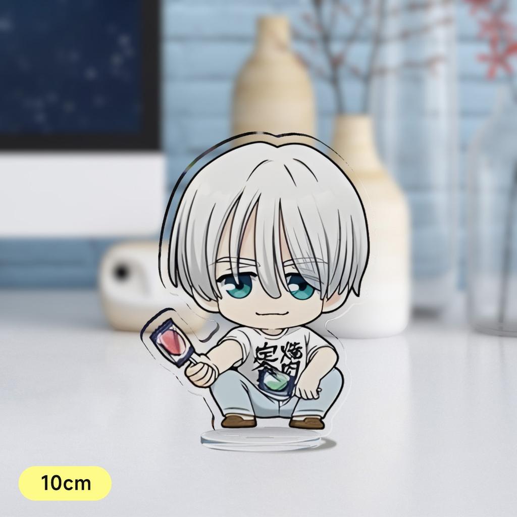 Anime Wind Breaker 10cm Acrylic Stand Sakura Haruka Yukai Akihiko Su Fang Q Version Mini Figure Model Plate Gift