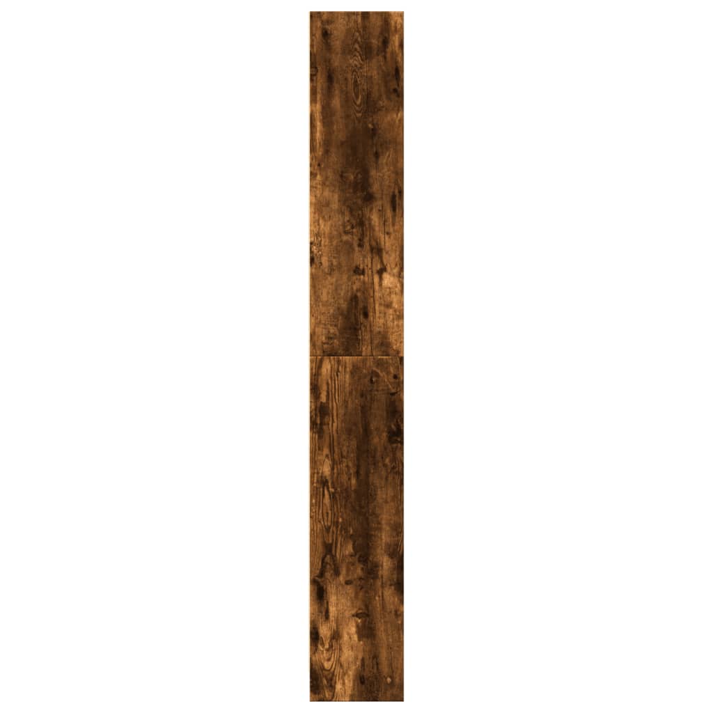 Bookshelf Smoked Oak 80x24x176 cm Engineered Wood