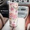 1Pcs Paper Cylinder Paper Cup Holder 3 Layers Cylinder Box Car Home Tissues Holder  Car Interior