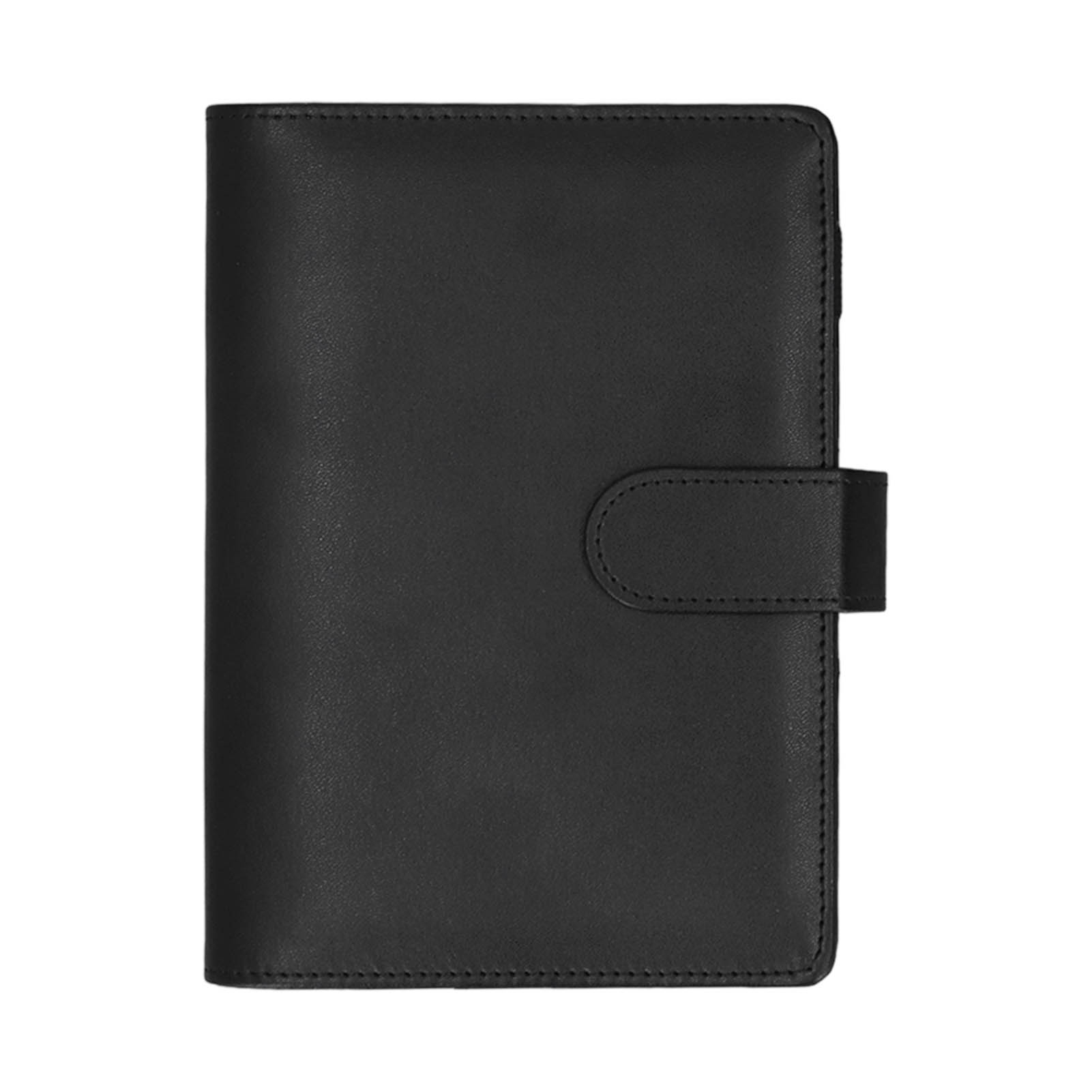 

Бюджетный блокнот формата А6, портативная обложка из ПУ кожи, планер-биндер формата А6 с карманом на молнии, бумагой для этикеток для офиса