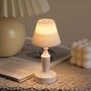European Retro LED Night Lamp: Textured Small Desk or Bedside Decor with Palace Lantern Style