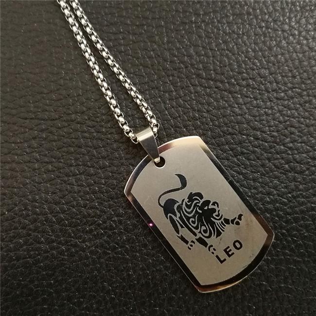 Skorpion 12 Konstelacji Naszyjnik Prezenty Urodzinowe Kolor Złoty Stal Nierdzewna Amulet Wisiorek Znak Zodiaku Biżuteria Collier
