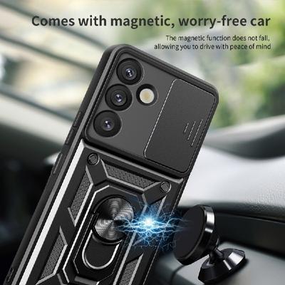 Pentru Samsung Galaxy S22 S23 S24 25 Plus Carcasă Glisantă Protecție Cameră Armură Carcasă Telefon Pentru Samsung 25 Ultra Suport Magnetic Inel Capac