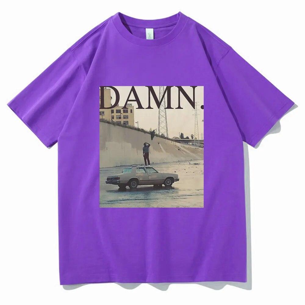 Camisetas del rapero Kendrick Lamar Damn, camiseta Retro del álbum Mr Morale & The Big Steppers, camisetas de algodón de gran tamaño Unisex para mujer, ropa de calle