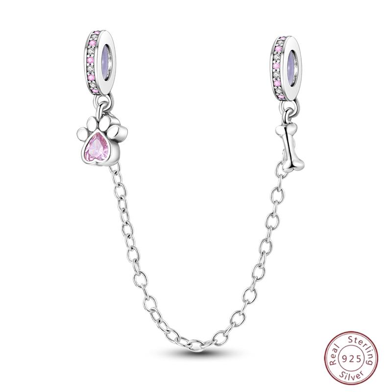 Copper Safety Chain Rainbow Flower Inlaid Zirconia Beads Suitable For Original Bracelet Bracelet Diy Jewelry