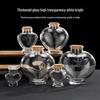 Creative Wishing Bottle with Cork Stopper - Transparent Mini Origami Star Glass Bottle for DIY Lucky Starry Sky.