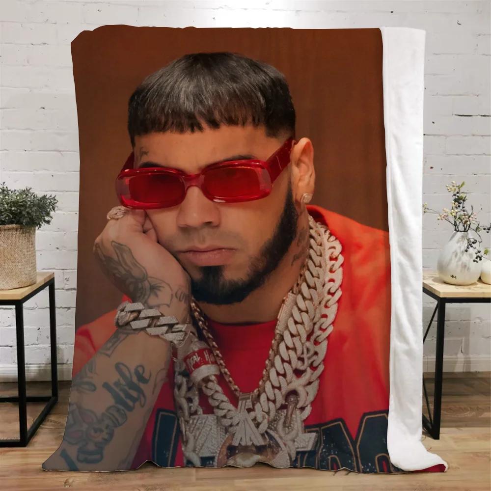 Anuel Aa Blanket Bed Blankets Characters Fluffy Plaid Beach Towel Interior for Home Luxury Bedding Throw Knee Soft Nap King Size
