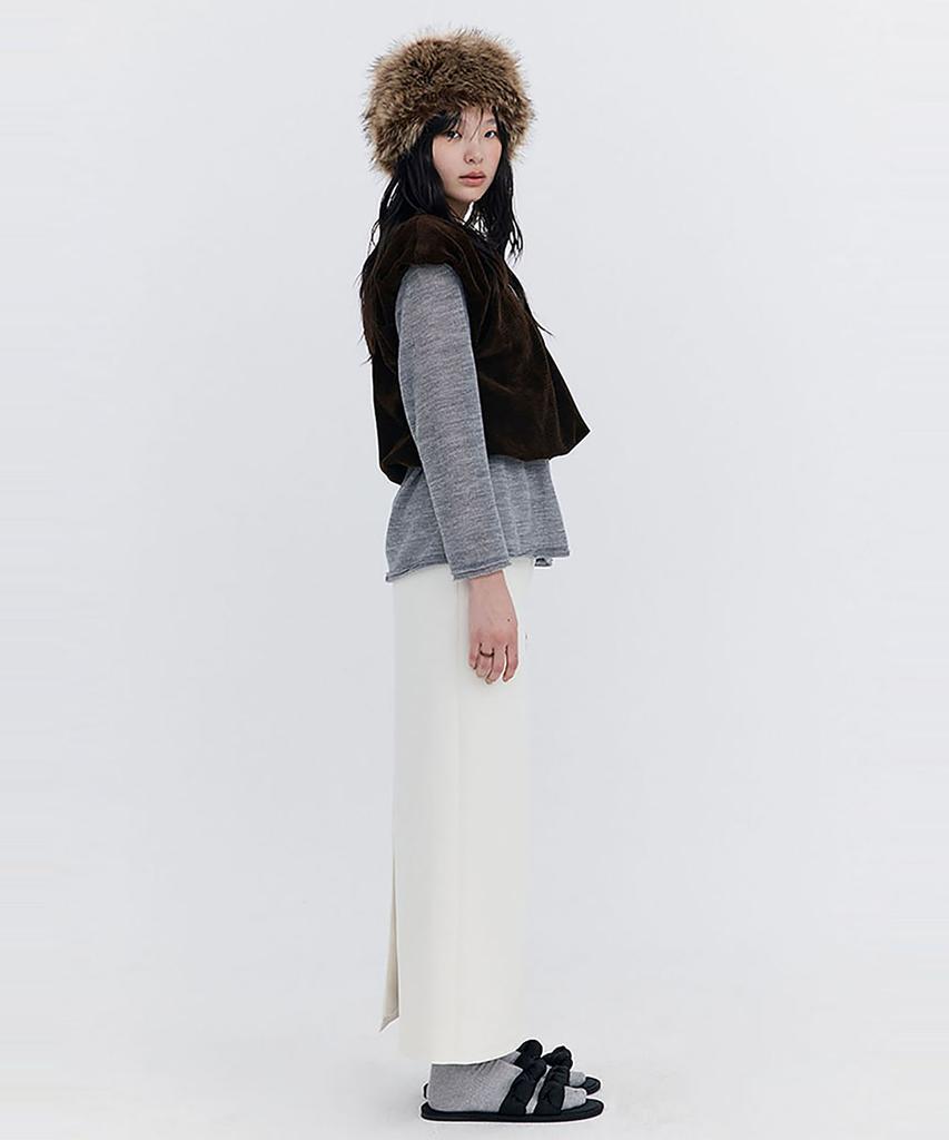 Bundercammer Basic Long Skirt_Cream