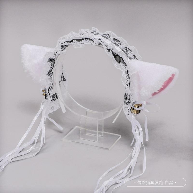 A cosplay prop accessory cat lady hair accessory animal ear maid accessory bell cat ear headband