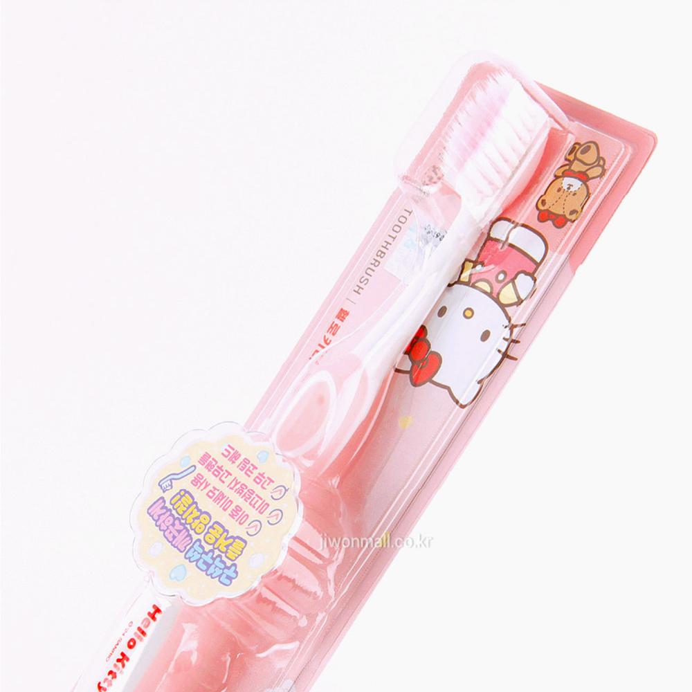Hello Kitty Rubber Handle Figure Toothbrush - 5EA