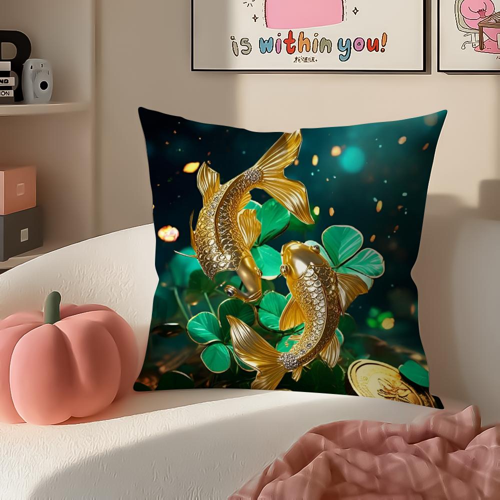 Irish Traditional Holiday Art St Patricks Day Cushion Cover Pillowcase Short Plush Invisible zipper Room Sofa Cushion Cover 30X30cm