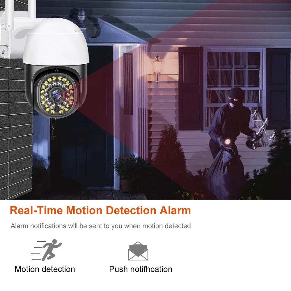 3MP Tuya Outdoor Wireless HD Night Vision Camera with Optional POE Power and PTZ Function