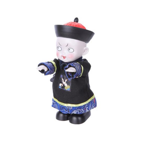 Lustiges Zombie-Aufziehspielzeug mit Stoffkostüm, gruseliger Ausdruck, springender Zombie, Frühlings-Uhrwerkspielzeug, Kinder und Erwachsene, Geburtstagsgeschenk