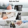 For iPhone 13 Pro 6.1 inch Leather Back Cover Compatible with MagSafe JEEHOOD J06 Phone Case with Card Bag RFID Blocking