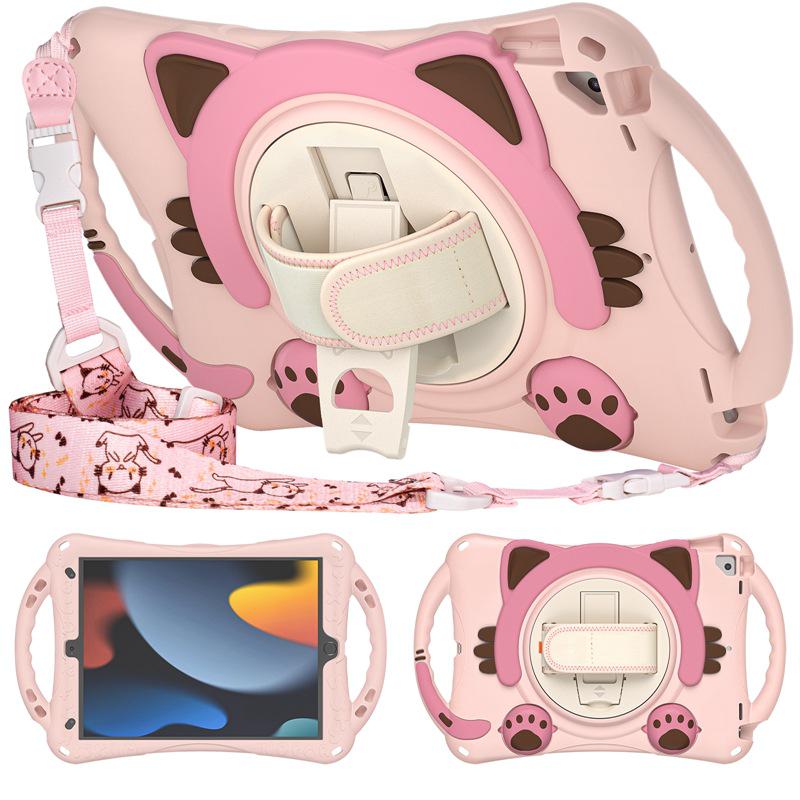 

Мультяшный силиконовый защитный чехол для iPad 10,2 дюйма/Air 10,5, противоударный чехол для детей 10.5 inch Pro/Air, 10.2 inch iPad (2019/2020/2021)