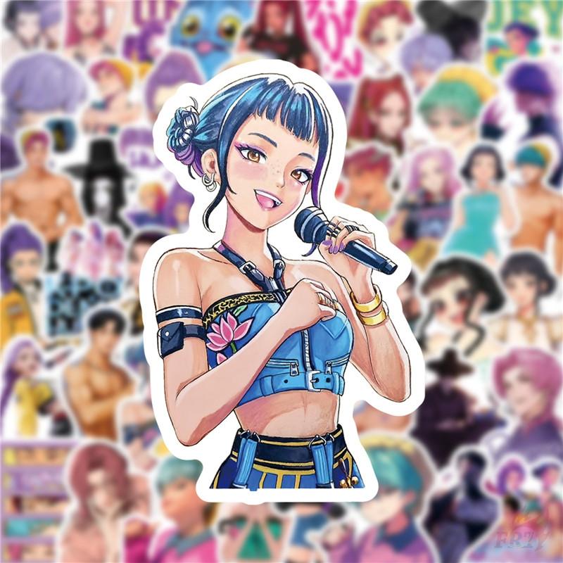 50Pcs/Set KPop Demon Hunters Series 04 Stickers DIY Fashion Waterproof Doodle Decals Stickers