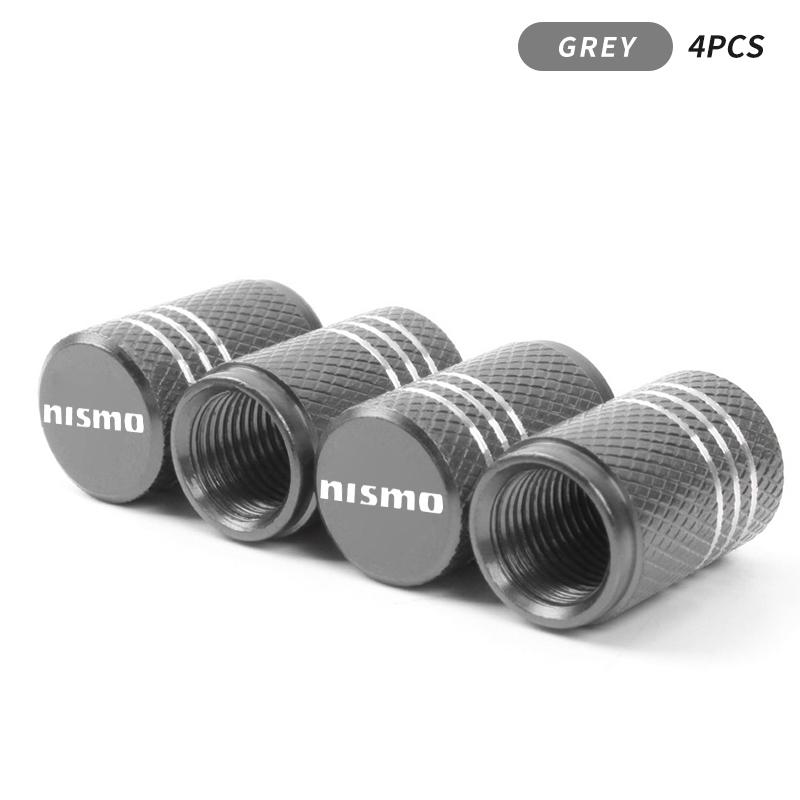 Automobile Tire Inflation Nozzle Cover Bolt-in Aluminum Theftproof Valve Caps For Nissan Nismo Tiida Teana Skyline Juke X-trail