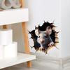 Mausloch-Sticker für kaputte Wände, Tier-Thema, abnehmbare Ratten-Aufkleber für Ecken, Wohnzimmer, Schlafzimmer, Kinderzimmer, Wandkunst