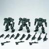 Sheik Mainland Set da 3 pezzi 1/60 Piano da 3 Minuti Squadra Fortishield Kit Modello Mecha Assemblaggio Rapido Action Figure Ornamento da Scrivania Giocattolo per Ragazzi Regalo